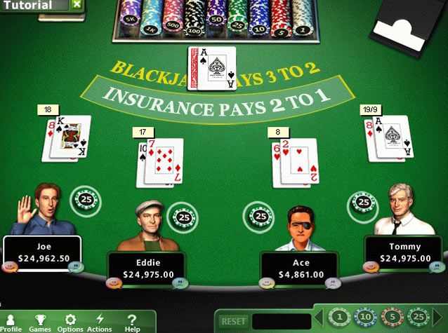 different casino card games