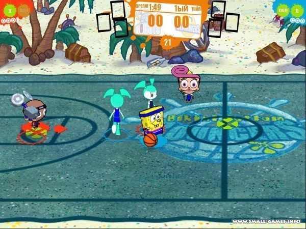 nicktoons basketball spongebob games