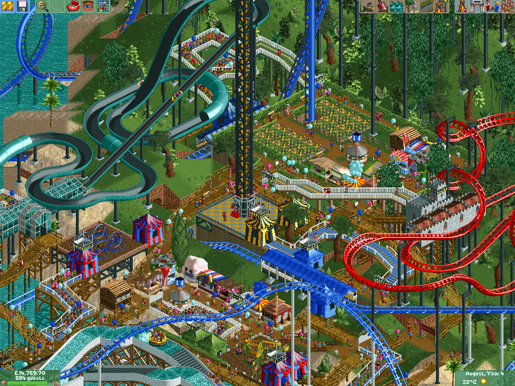 play roller coaster tycoon 1 for free