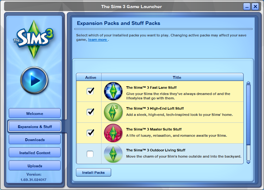 the sims 3 full expansion packs and stuff packs free download